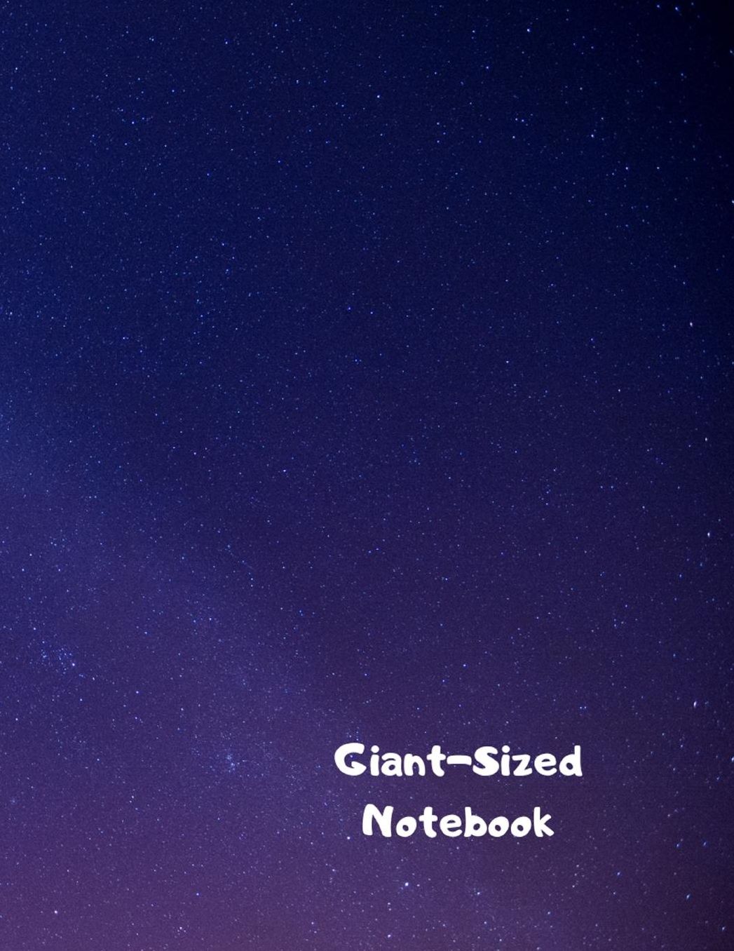 Giant-Sized Notebook: Jumbo Night Sky Notebook, Journal, 500 Pages, 250 Ruled Sheets