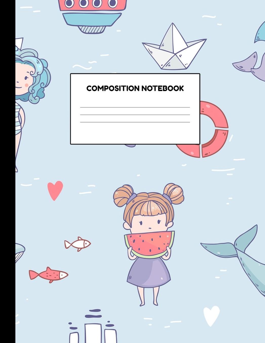 Composition Notebook: Wide Ruled Paper Notebook Journal - Blank Lined Workbook for Teens Kids Students Girls for Home School College for Writing Notes
