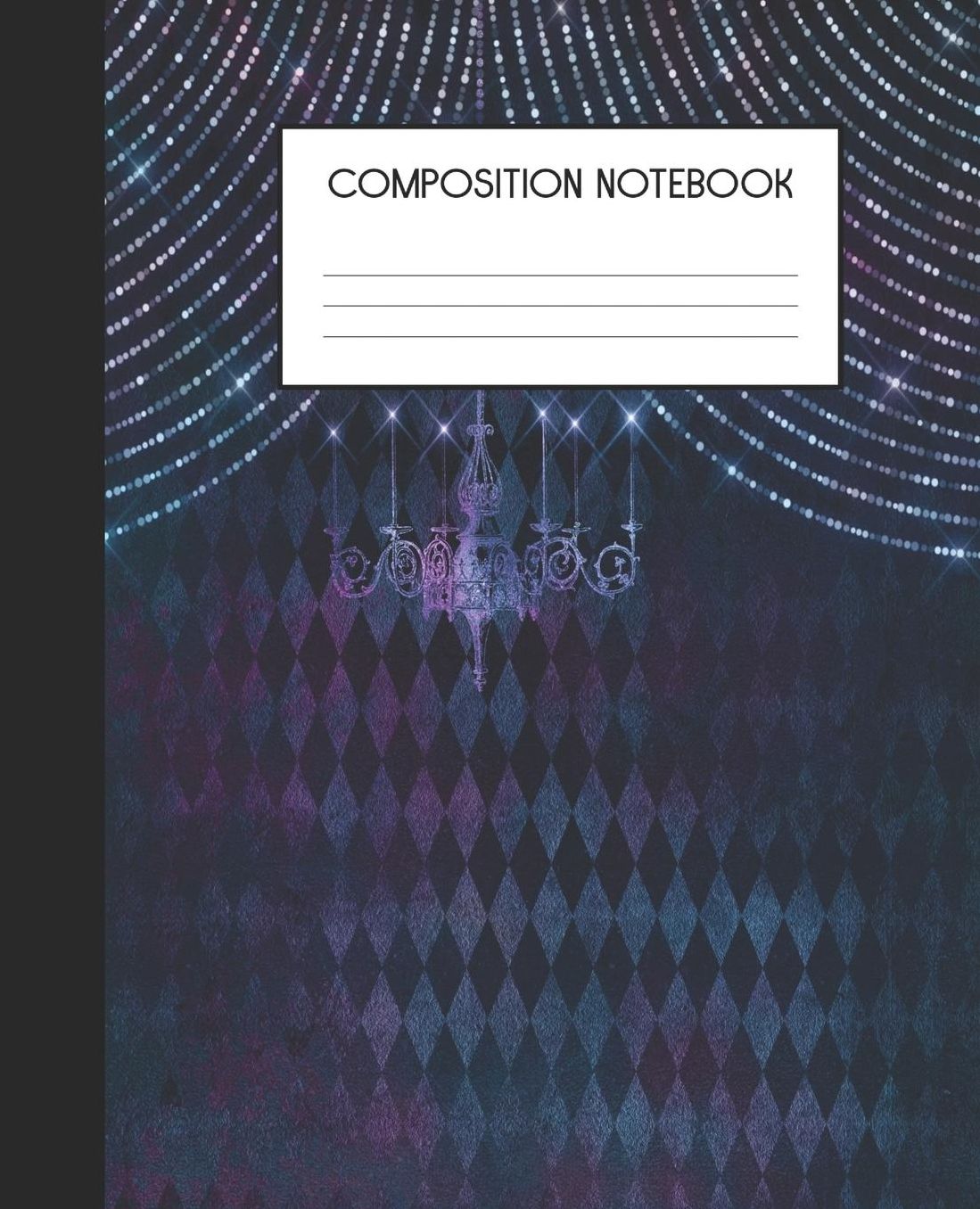 Composition Notebook: Wide Ruled Notebook Green Gothic Lined Journal 100 Pages 7.5 x 9.25 School Subject Book Notes Student Gift Kids Teenager Adult Teacher