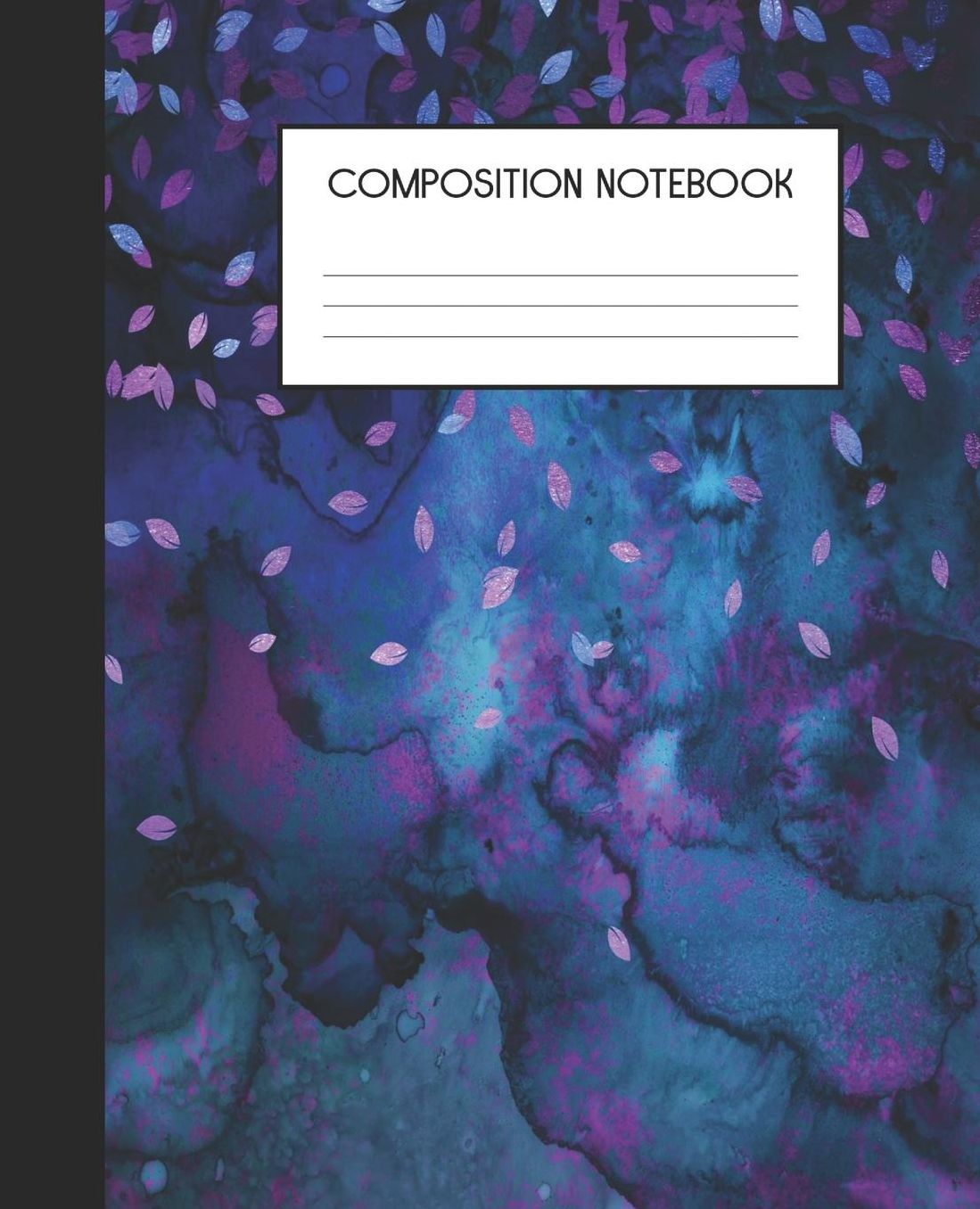 Composition Notebook: Wide Ruled Notebook Gothic Grunge Damask Lined Journal 100 Pages 7.5 x 9.25 School Subject Book Notes Student Gift Kids Teenager Adult Teacher