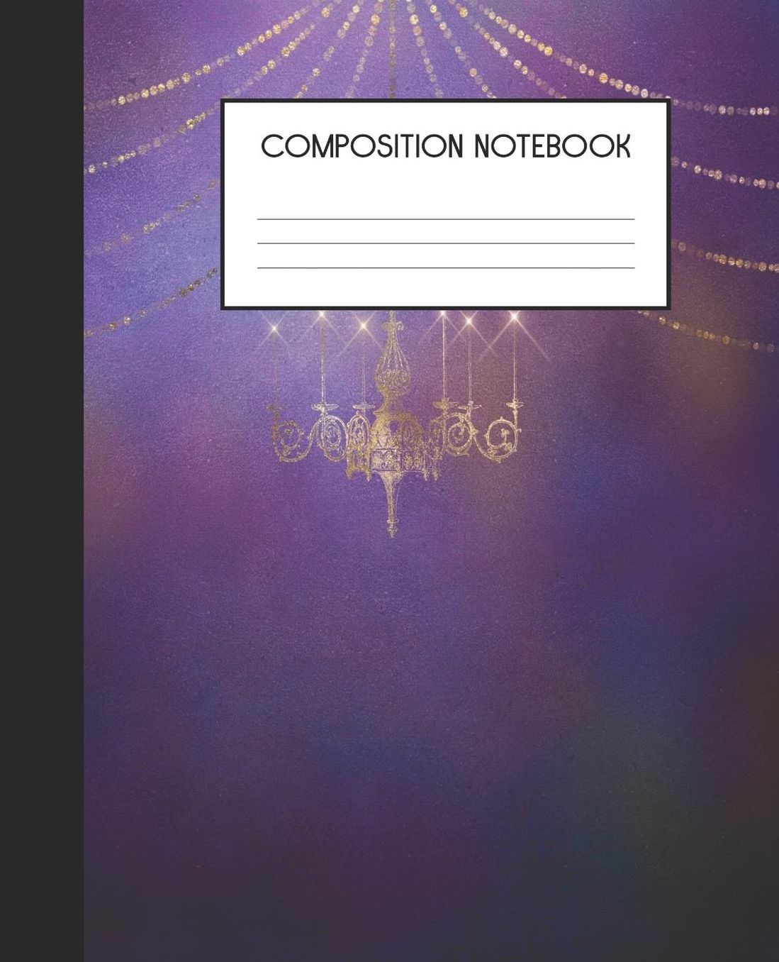 Composition Notebook: Wide Ruled Notebook Gothic Grunge Damask Lined Journal 100 Pages 7.5 x 9.25 School Subject Book Notes Student Gift Kids Teenager Adult Teacher