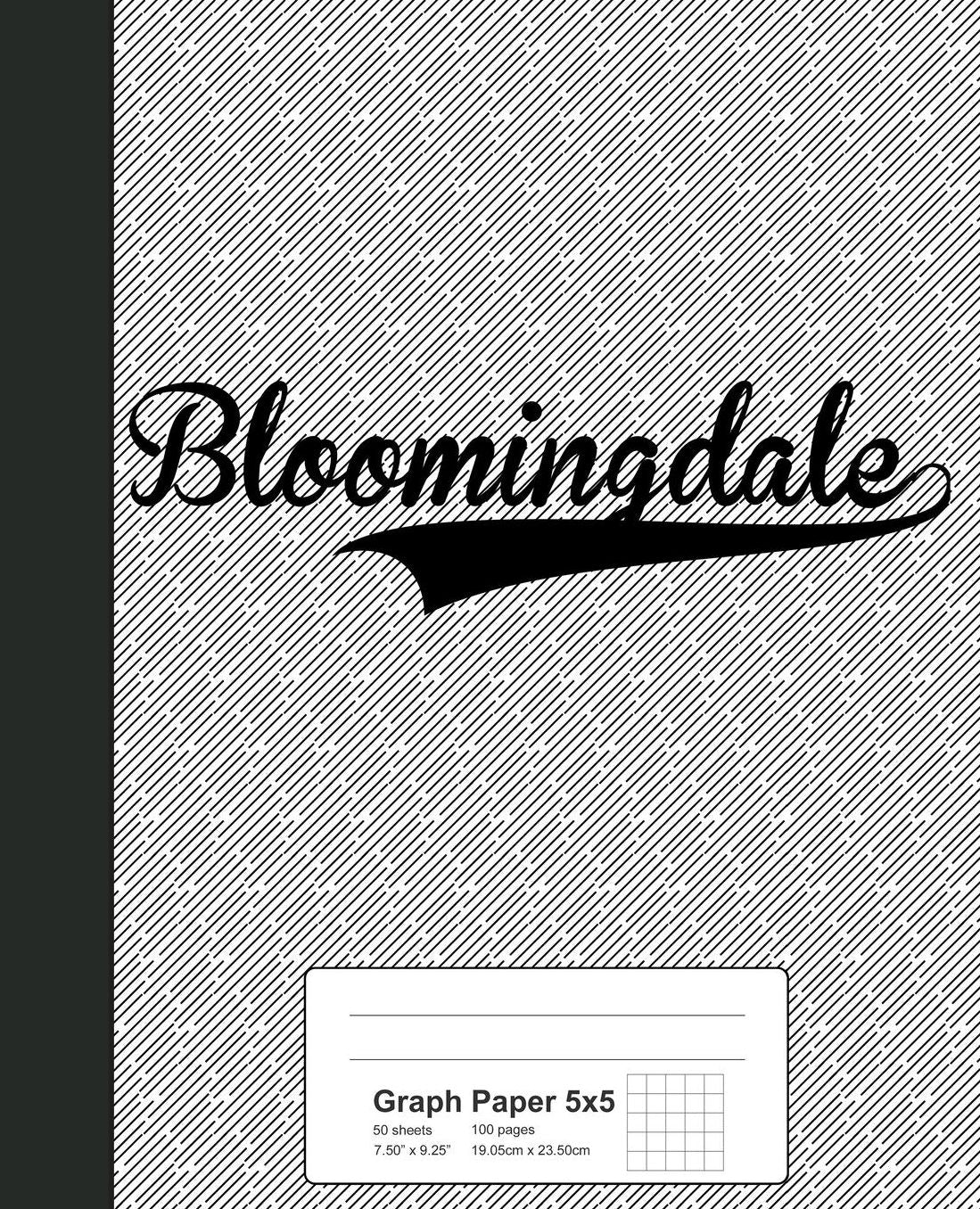 Graph Paper 5x5: BLOOMINGDALE Notebook