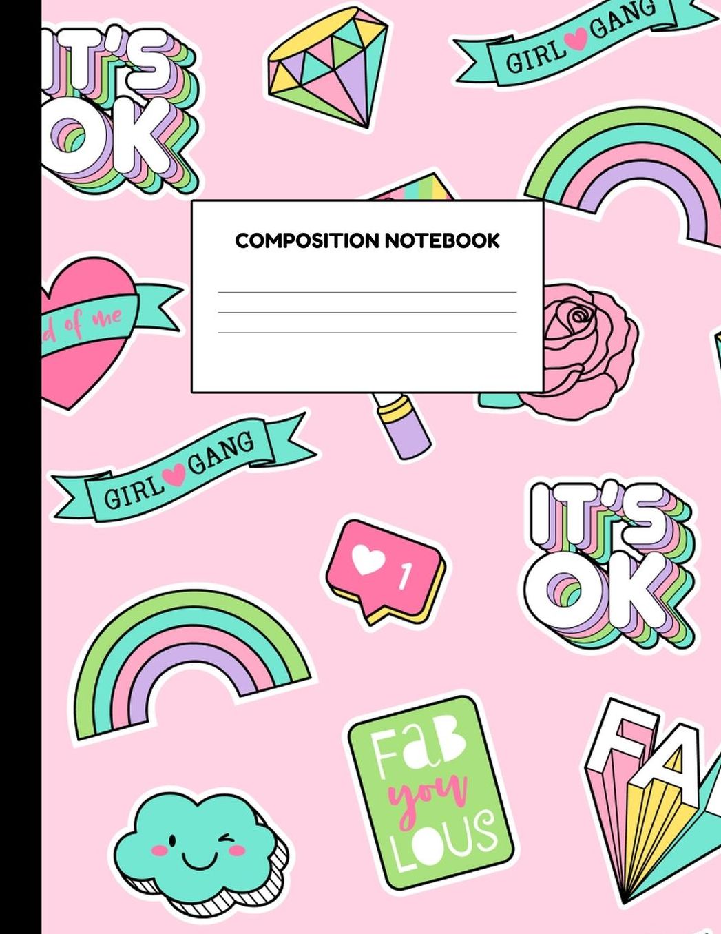 Composition Notebook: Wide Ruled Paper Notebook Journal - Blank Lined Workbook for Teens Kids Students Girls for Home School College for Writing Notes