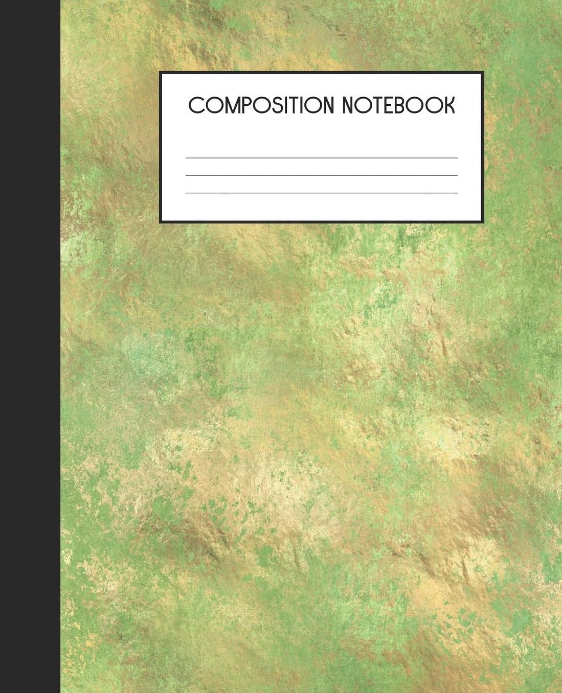 Composition Notebook: Wide Ruled Notebook Indigo Blue Sage Green Lined Journal 100 Pages 7.5 x 9.25 School Subject Book Notes Student Gift Kids Teenager Adult Teacher