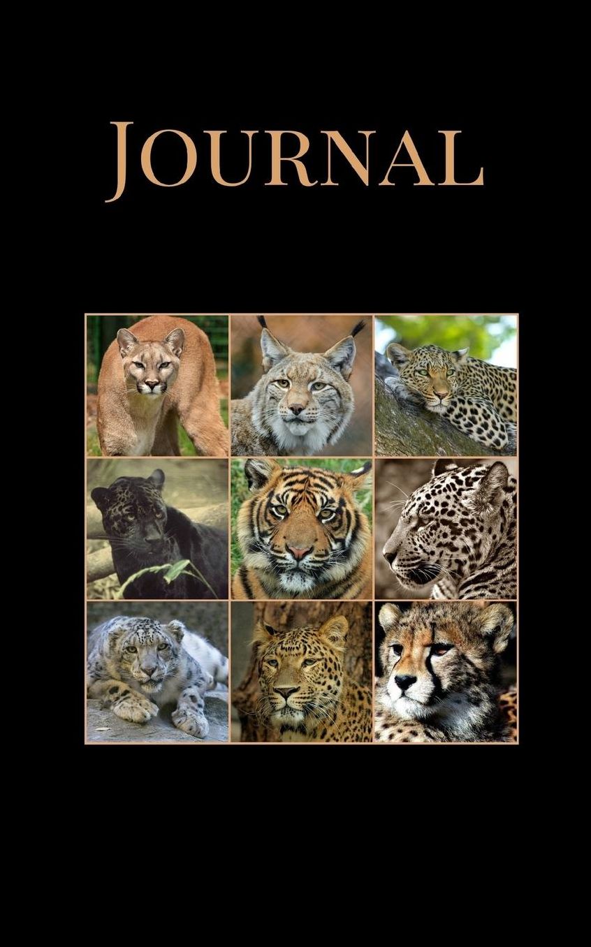 Journal: Big cats; 18 months; 100 sheets/200 pages; 5 x 8