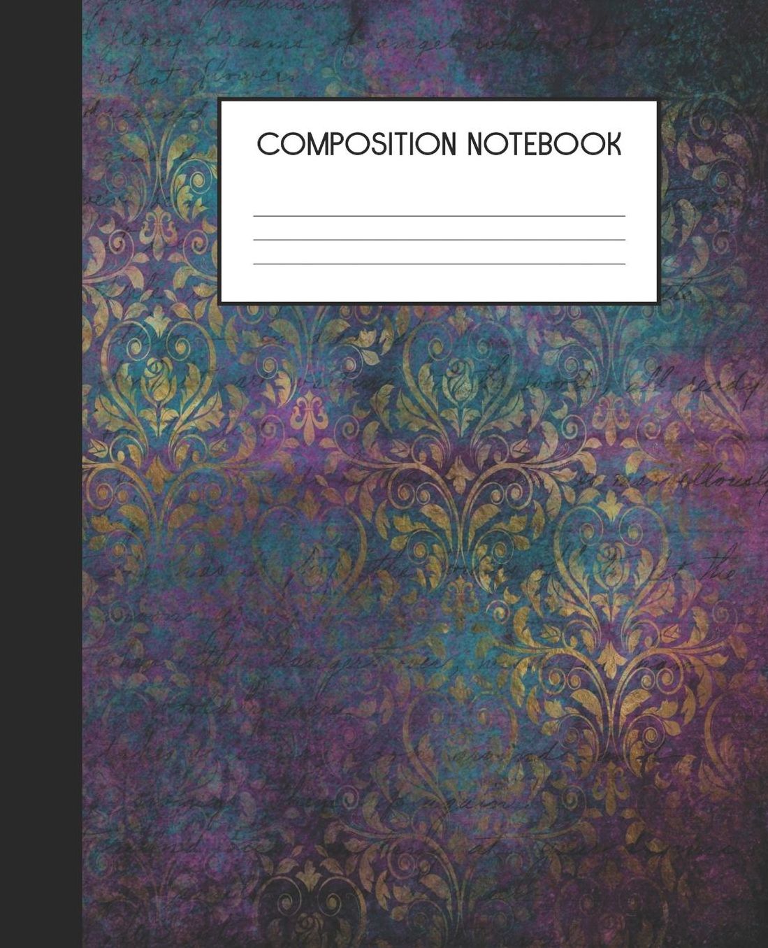 Composition Notebook: Wide Ruled Notebook Light Purple Glam Lined Journal 100 Pages 7.5 x 9.25 School Subject Book Notes Student Gift Kids Teenager Adult Teacher