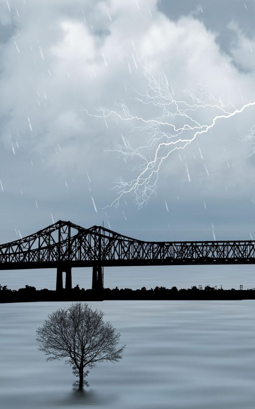 Notebook: Storm the Weather Sky Clouds Ray Nature Rain Lightning 5 x 8 150 Ruled Pages