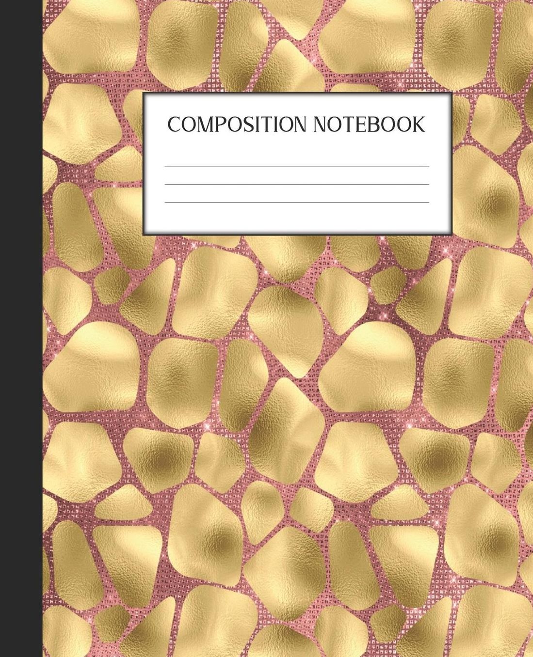 Composition Notebook: Wide Ruled Notebook Linen Animal Print Safari Lined Journal 100 Pages 7.5 x 9.25 School Subject Book Notes Student Gift Kids Teenager Adult Teacher