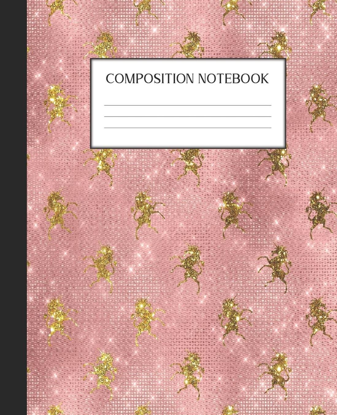Composition Notebook: Wide Ruled Notebook Linen Animal Print Safari Lined Journal 100 Pages 7.5 x 9.25 School Subject Book Notes Student Gift Kids Teenager Adult Teacher