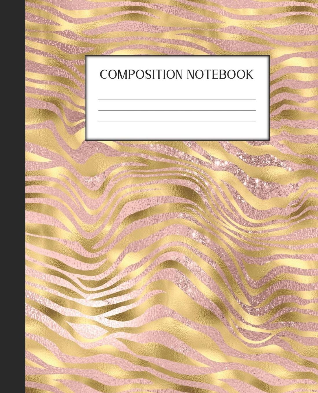 Composition Notebook: Wide Ruled Notebook Linen Animal Print Safari Lined Journal 100 Pages 7.5 x 9.25 School Subject Book Notes Student Gift Kids Teenager Adult Teacher