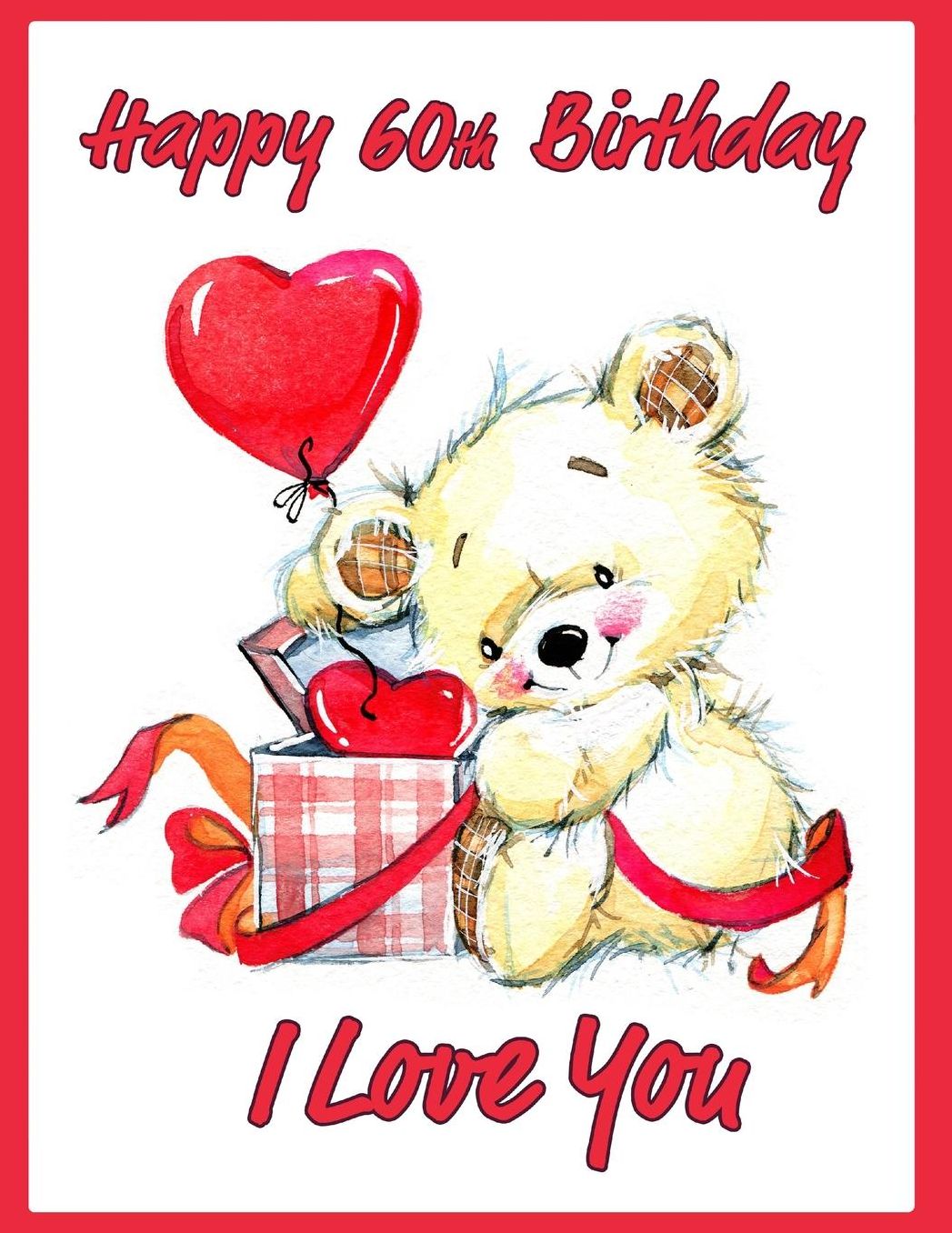 Happy 60th Birthday: Say I Love You and Happy Birthday with this Adorable Large Print Address Book. Way Better Than a Birthday Card!