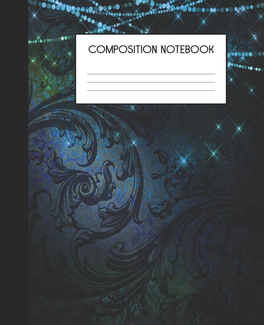 Composition Notebook: Wide Ruled Notebook Peacock Enchantment Lined Journal 100 Pages 7.5 x 9.25 School Subject Book Notes Student Gift Kids Teenager Adult Teacher