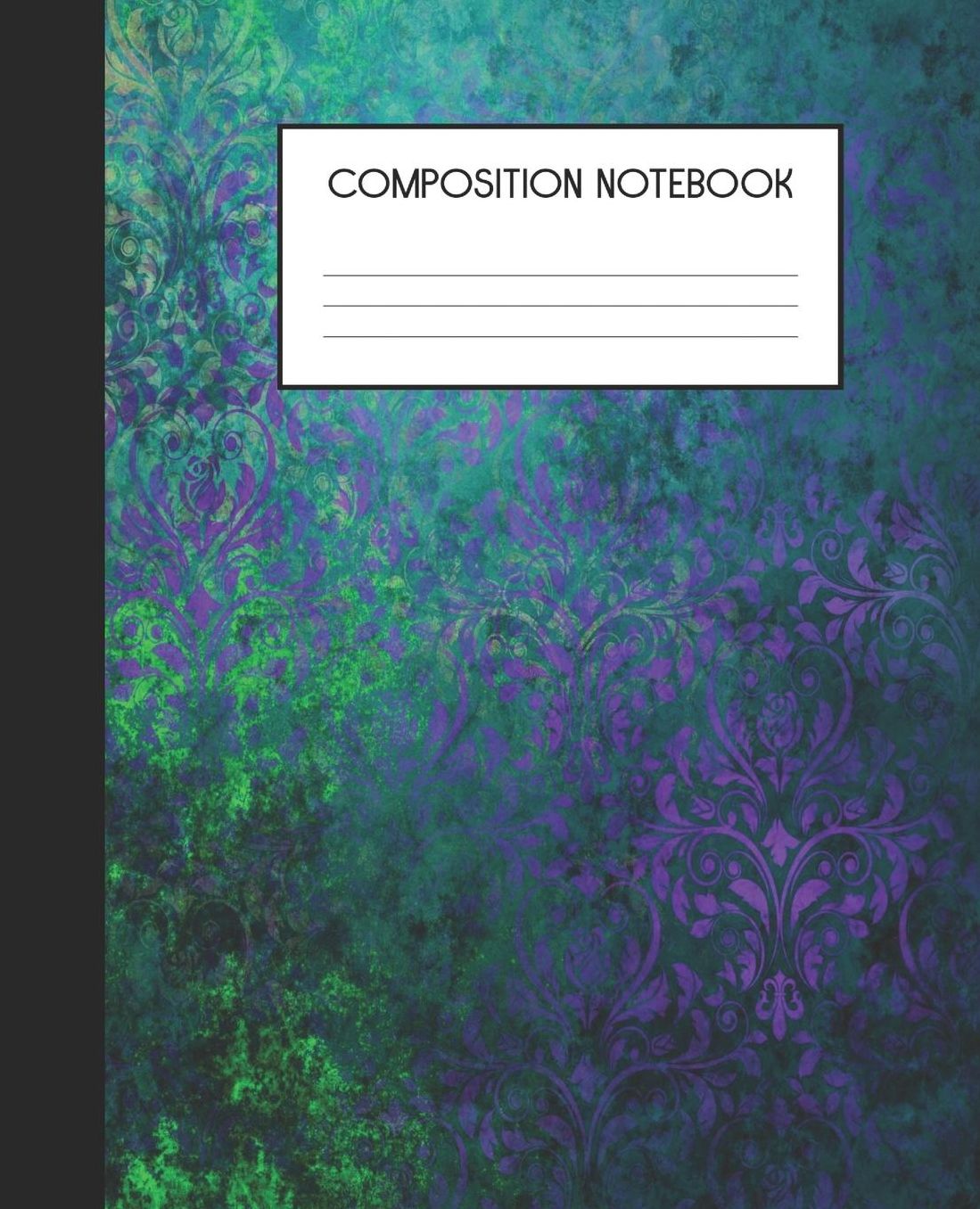Composition Notebook: Wide Ruled Notebook Peacock Enchantment Lined Journal 100 Pages 7.5 x 9.25 School Subject Book Notes Student Gift Kids Teenager Adult Teacher