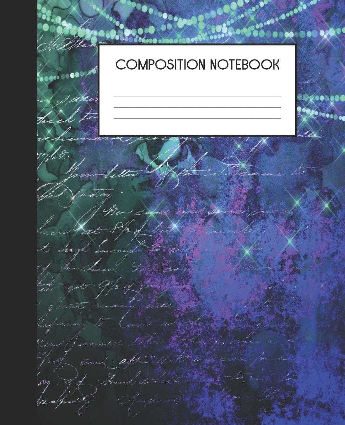 Composition Notebook: Wide Ruled Notebook Peacock Enchantment Lined Journal 100 Pages 7.5 x 9.25 School Subject Book Notes Student Gift Kids Teenager Adult Teacher