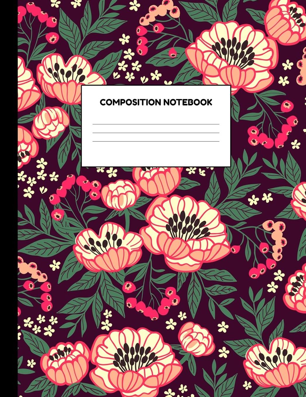 Composition Notebook: Wide Ruled Paper Notebook Journal - Blank Lined Workbook for Teens Kids Students Girls for Home School College for Writing Notes