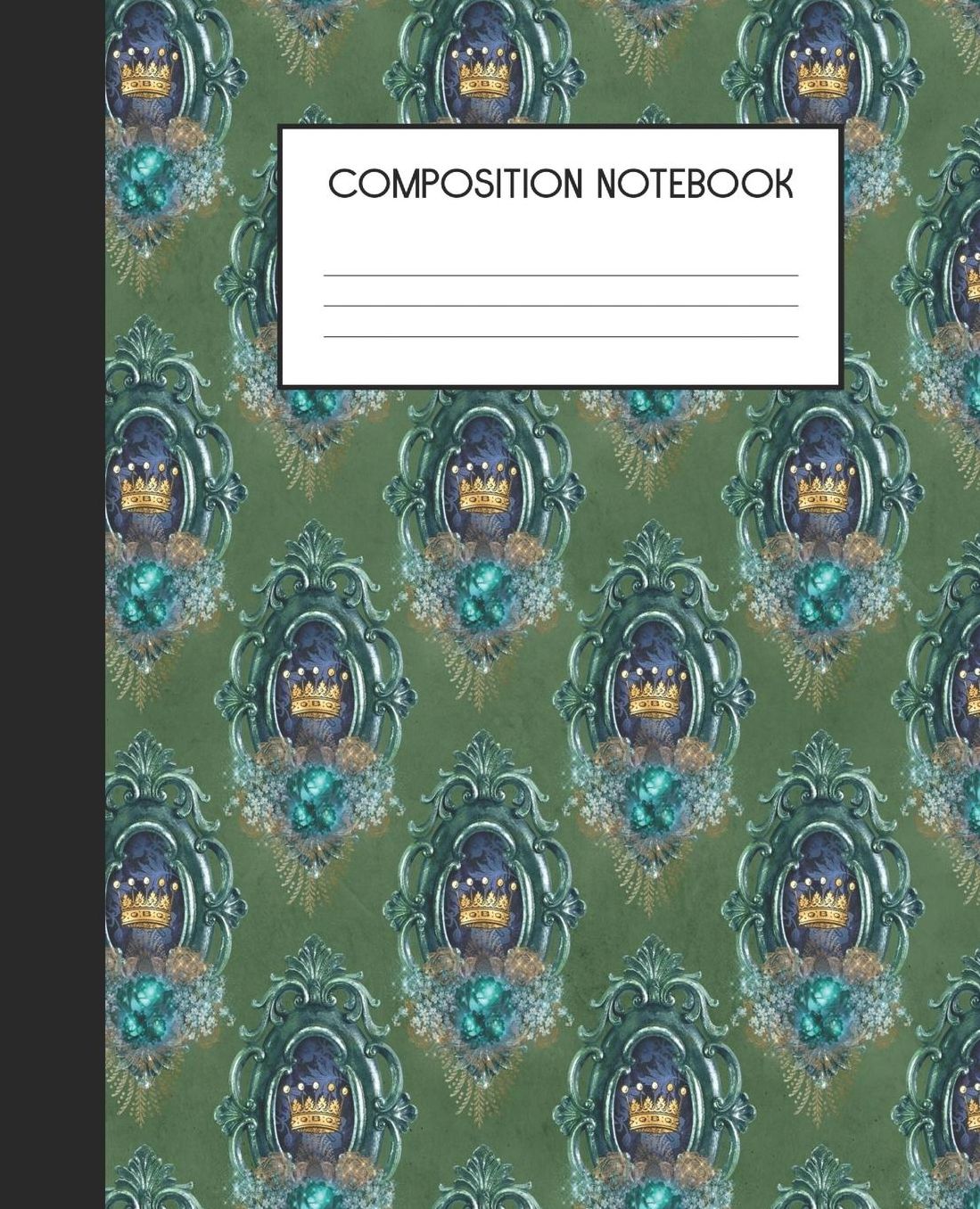 Composition Notebook: Wide Ruled Notebook Peacock Fantasy Lined Journal 100 Pages 7.5 x 9.25 School Subject Book Notes Student Gift Kids Teenager Adult Teacher