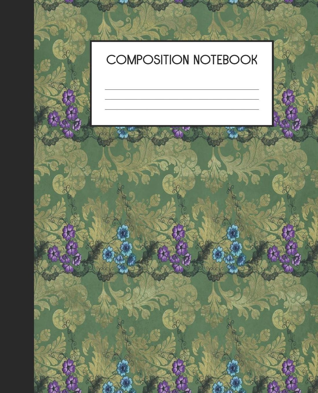Composition Notebook: Wide Ruled Notebook Peacock Fantasy Lined Journal 100 Pages 7.5 x 9.25 School Subject Book Notes Student Gift Kids Teenager Adult Teacher