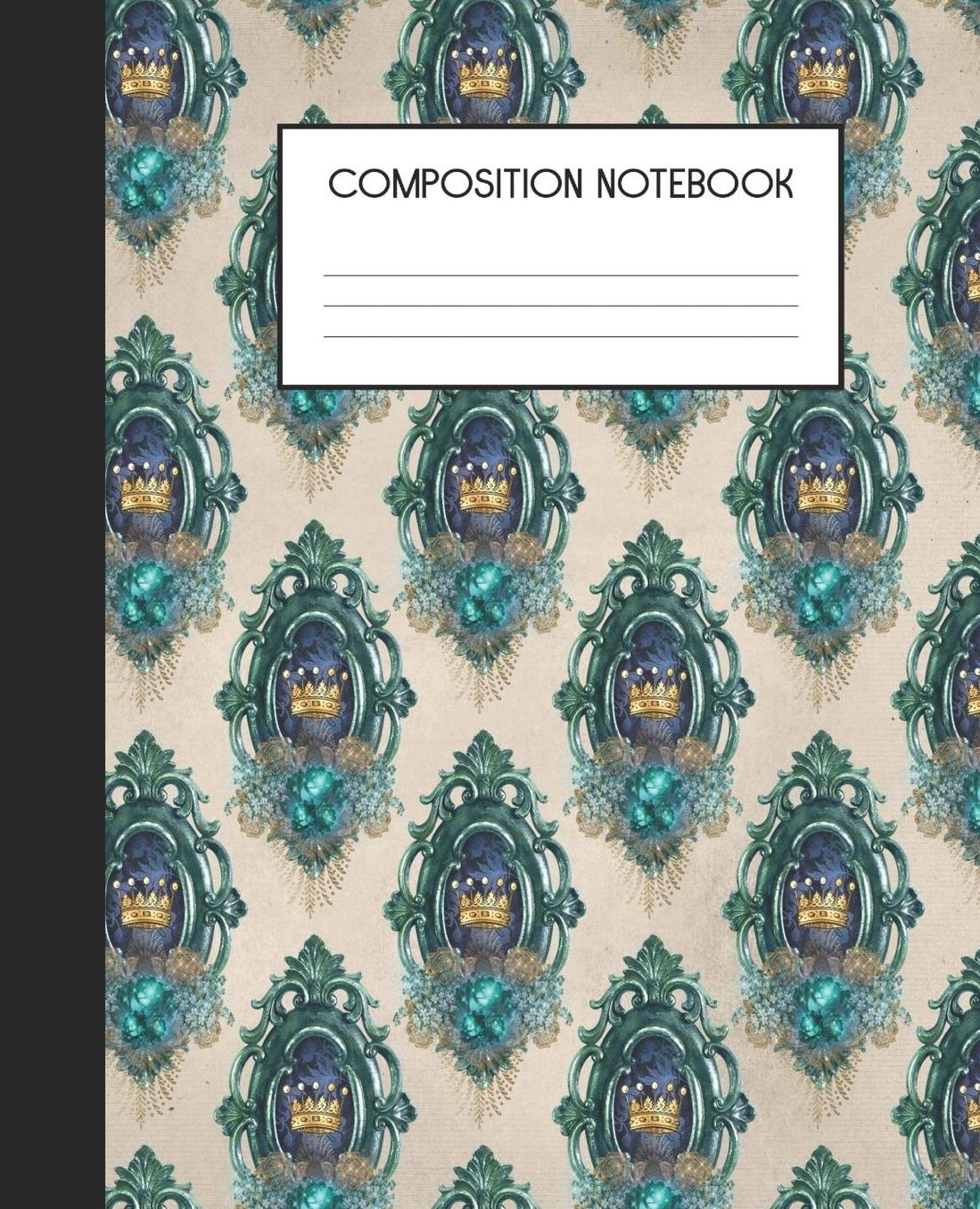 Composition Notebook: Wide Ruled Notebook Peacock Fantasy Lined Journal 100 Pages 7.5 x 9.25 School Subject Book Notes Student Gift Kids Teenager Adult Teacher