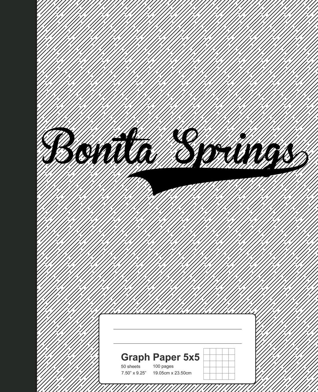 Graph Paper 5x5: BONITA SPRINGS Notebook