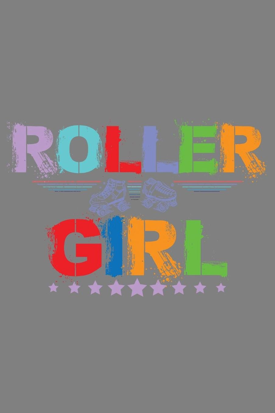 Roller Girl: With a matte, full-color soft cover, this lined notebook It is the ideal size 6x9 inch, 110 pages to write in. It makes an excellent gift as well