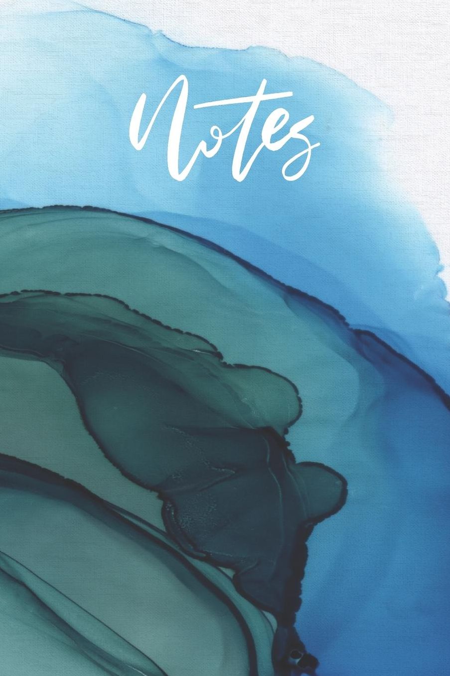 Notes: 110-Page College Ruled Watercolor Inkwell Design Journal Notebook for Professionals, Sermon Notes, Bible Study or Daily Journaling Classy Artist Style and Colorful Pattern Journal