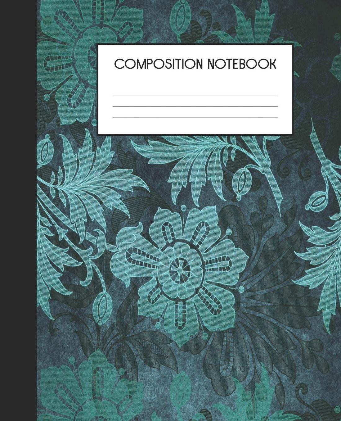 Composition Notebook: Wide Ruled Notebook Peacock Lined Journal 100 Pages 7.5 x 9.25 School Subject Book Notes Student Gift Kids Teenager Adult Teacher