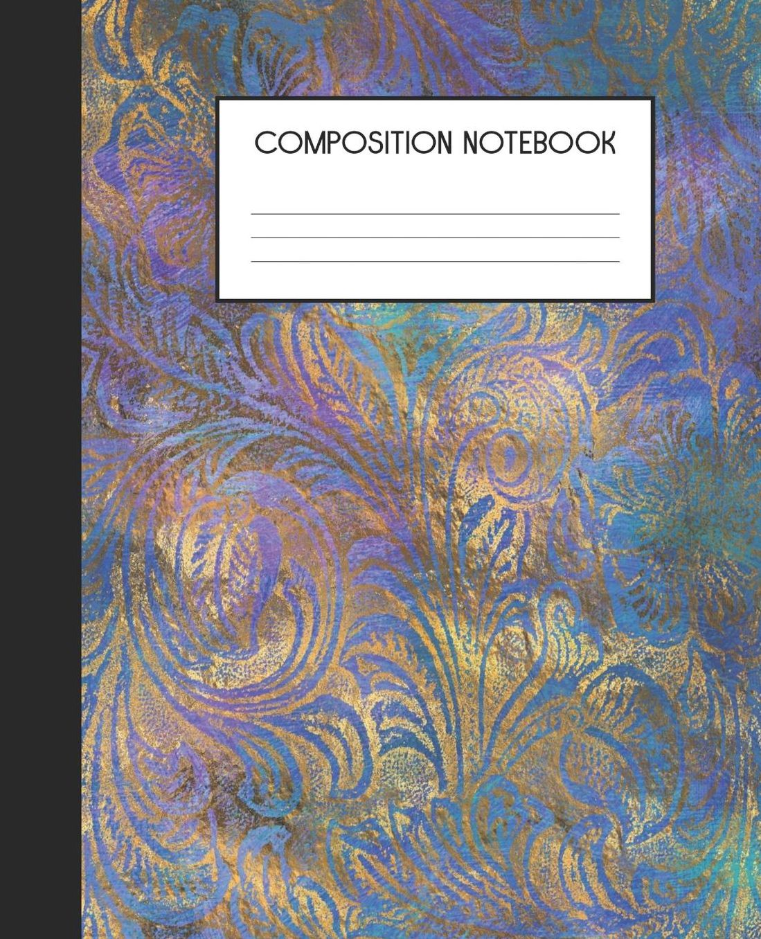 Composition Notebook: Wide Ruled Notebook Peacock Lined Journal 100 Pages 7.5 x 9.25 School Subject Book Notes Student Gift Kids Teenager Adult Teacher