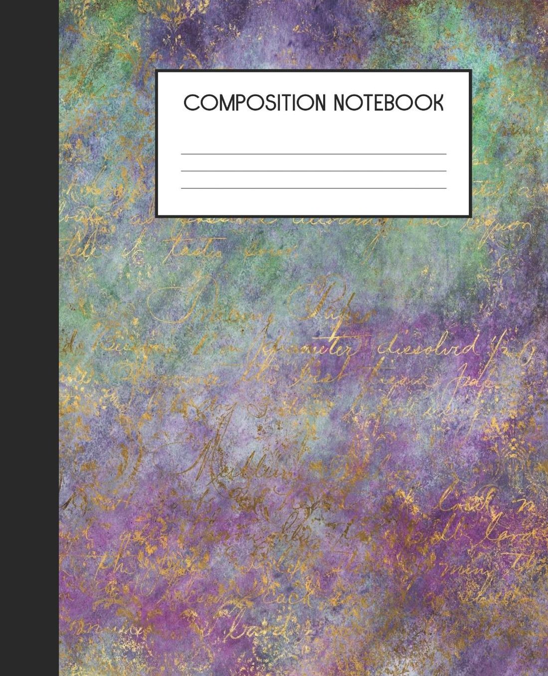 Composition Notebook: Wide Ruled Notebook Peacock Lined Journal 100 Pages 7.5 x 9.25 School Subject Book Notes Student Gift Kids Teenager Adult Teacher