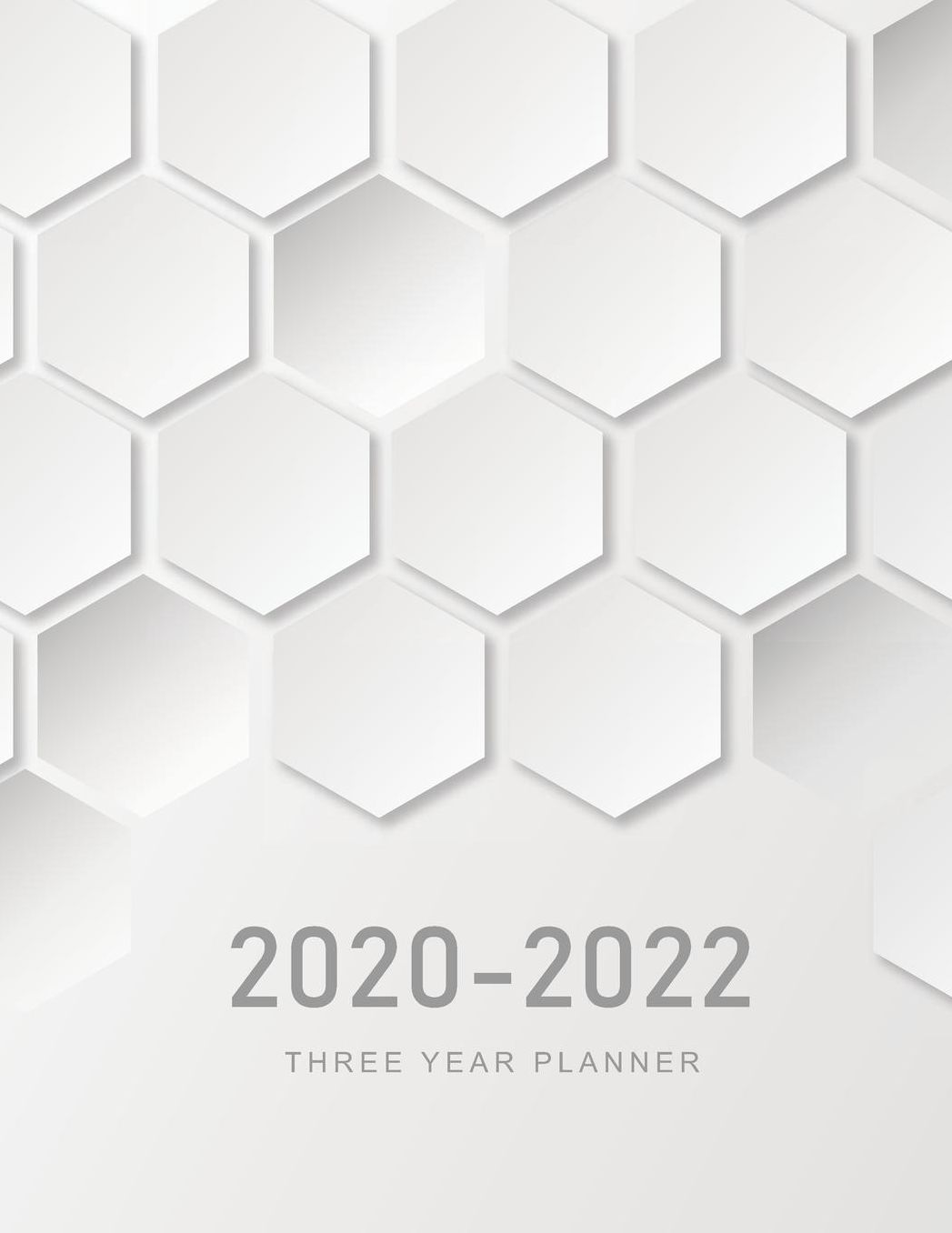 2020-2022 Three Year Planner: Geometry Gray Cover 36 Month Calendar Time Management 3 Year Monthly Planner 2020-2022 Large Print Agenda Schedule Organizer Logbook Diary for Next Three Years Business Planners with Holidays Appointment Notebook