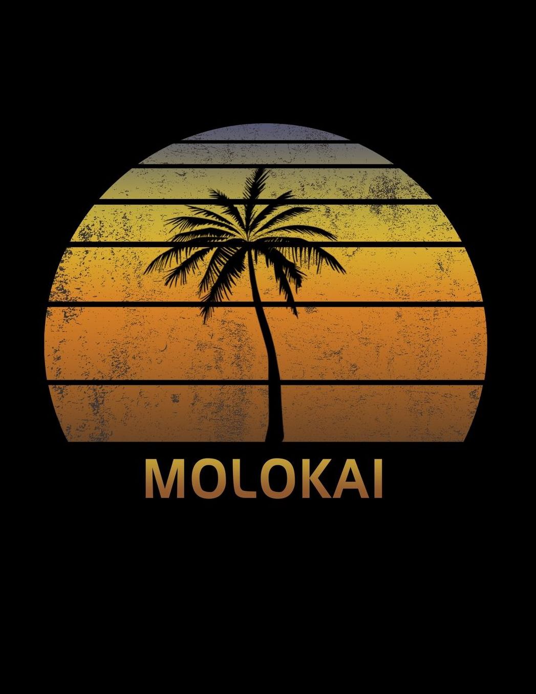 Molokai: Hawaii Hawaiian Islands Notebook Lined College Ruled Paper For Taking Notes. Stylish Journal Diary 8.5 x 11 Inch Soft Cover. For Home, Work Or School.