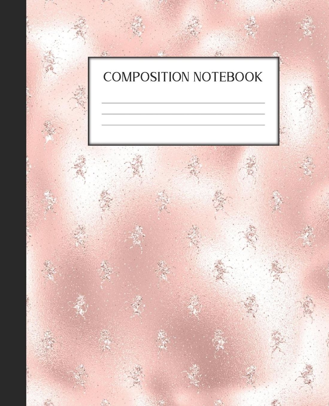 Composition Notebook: Wide Ruled Notebook Pink Glam Lined Journal 100 Pages 7.5 x 9.25 School Subject Book Notes Student Gift Kids Teenager Adult Teacher