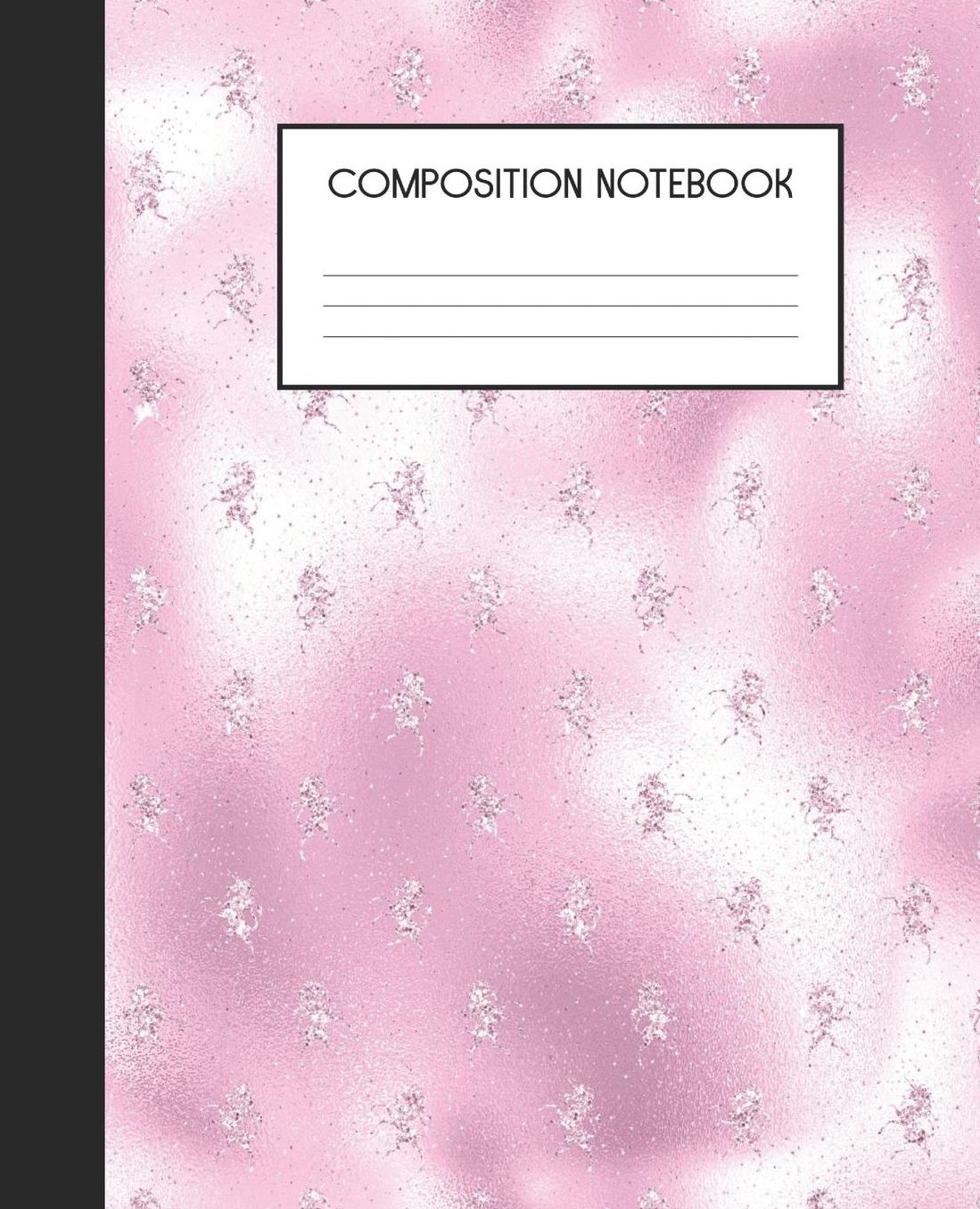Composition Notebook: Wide Ruled Notebook Pink Glam Lined Journal 100 Pages 7.5 x 9.25 School Subject Book Notes Student Gift Kids Teenager Adult Teacher