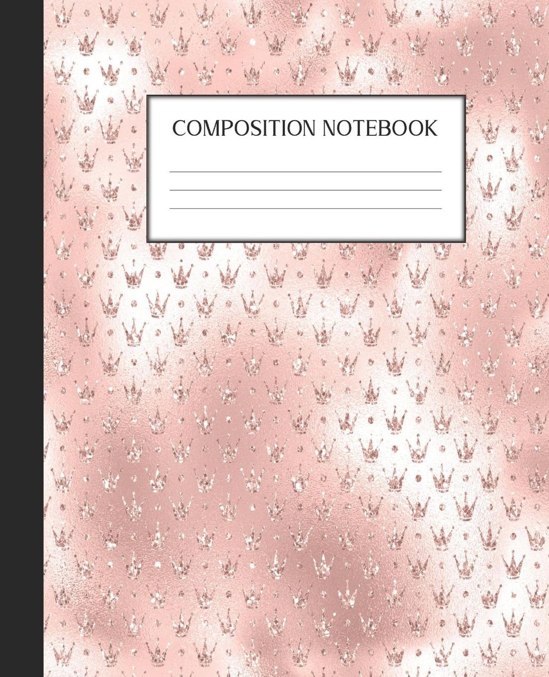 Composition Notebook: Wide Ruled Notebook Pink Glam Lined Journal 100 Pages 7.5 x 9.25 School Subject Book Notes Student Gift Kids Teenager Adult Teacher