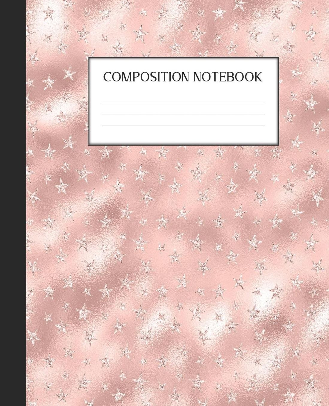 Composition Notebook: Wide Ruled Notebook Pink Glam Lined Journal 100 Pages 7.5 x 9.25 School Subject Book Notes Student Gift Kids Teenager Adult Teacher