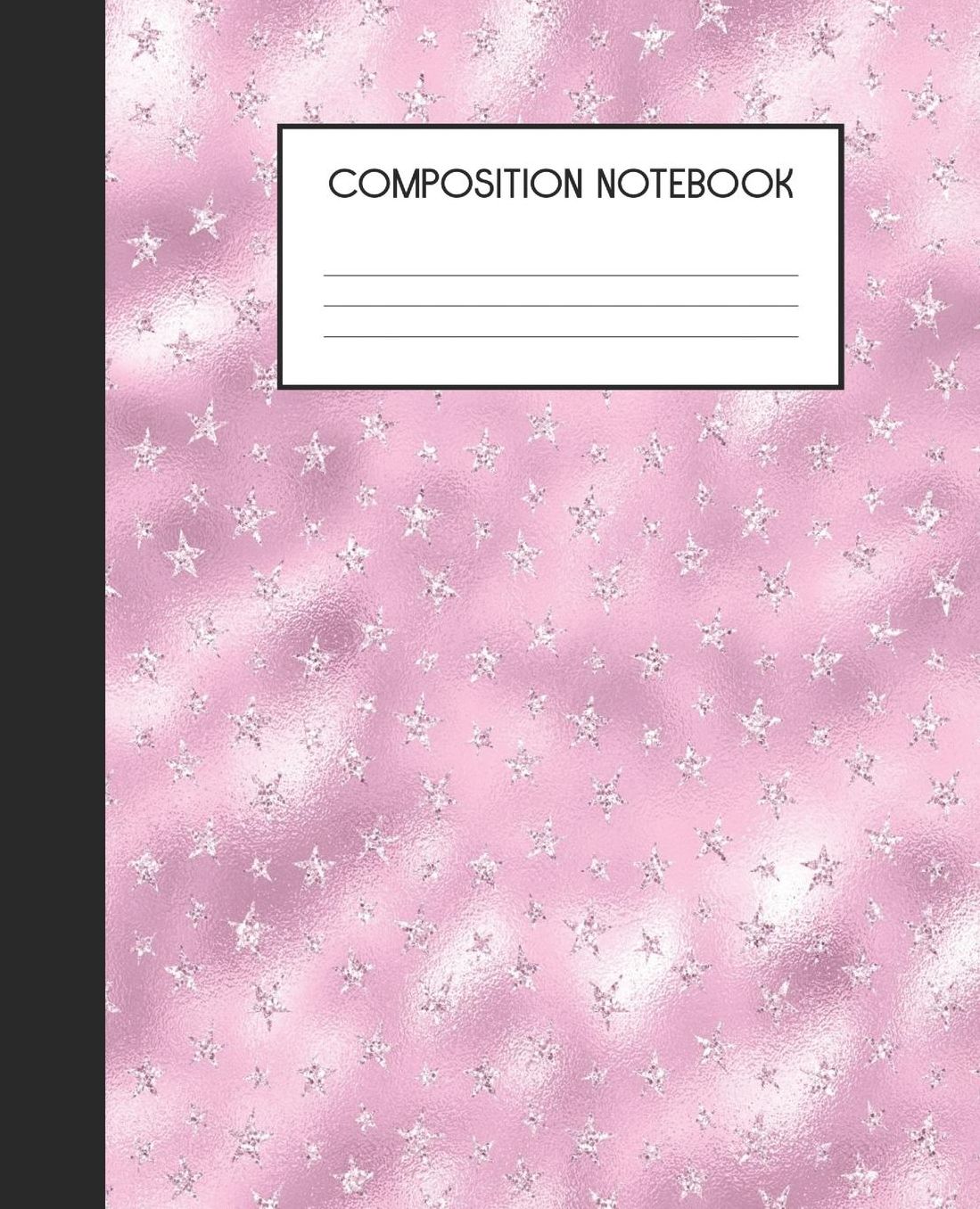Composition Notebook: Wide Ruled Notebook Pink Glam Lined Journal 100 Pages 7.5 x 9.25 School Subject Book Notes Student Gift Kids Teenager Adult Teacher