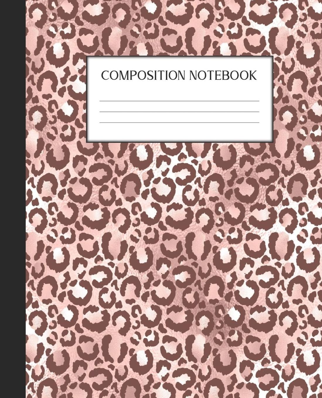 Composition Notebook: Wide Ruled Notebook Pink Glam Lined Journal 100 Pages 7.5 x 9.25 School Subject Book Notes Student Gift Kids Teenager Adult Teacher