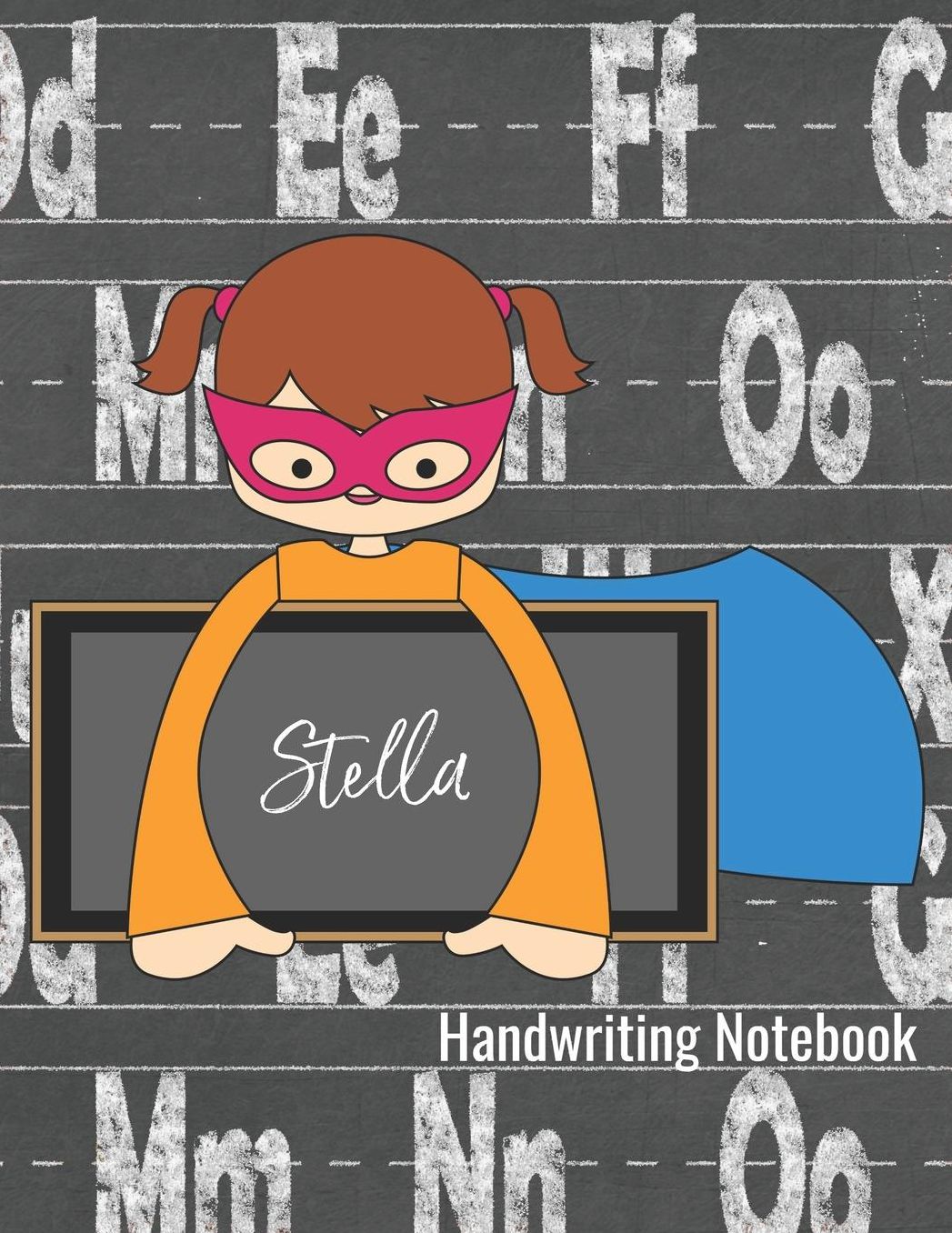 Handwriting Notebook Stella: Dotted Lined Paper With Sketch Box - Story Paper Writing Journal for K-3 Grade Students