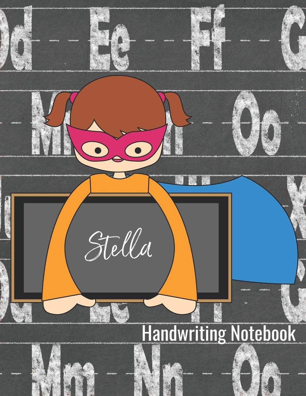 Handwriting Notebook Stella: Lined Writing Practice Paper - Alphabet Letters Journal with Dotted Lined Sheets for K-3 Grade Students