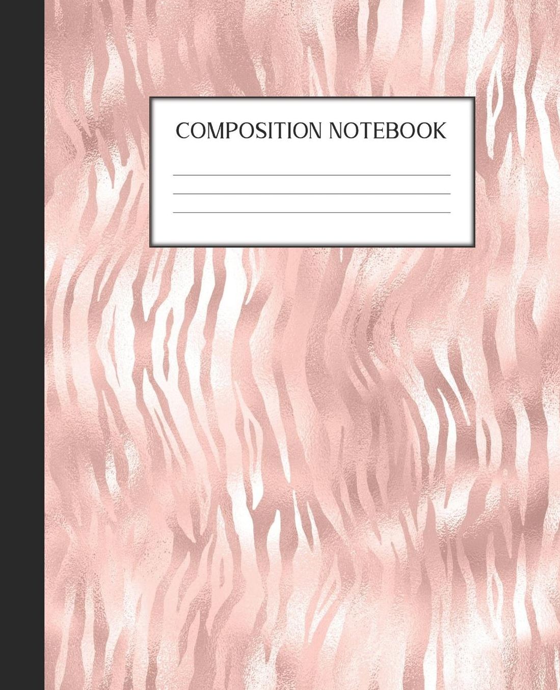 Composition Notebook: Wide Ruled Notebook Pink Glam Lined Journal 100 Pages 7.5 x 9.25 School Subject Book Notes Student Gift Kids Teenager Adult Teacher