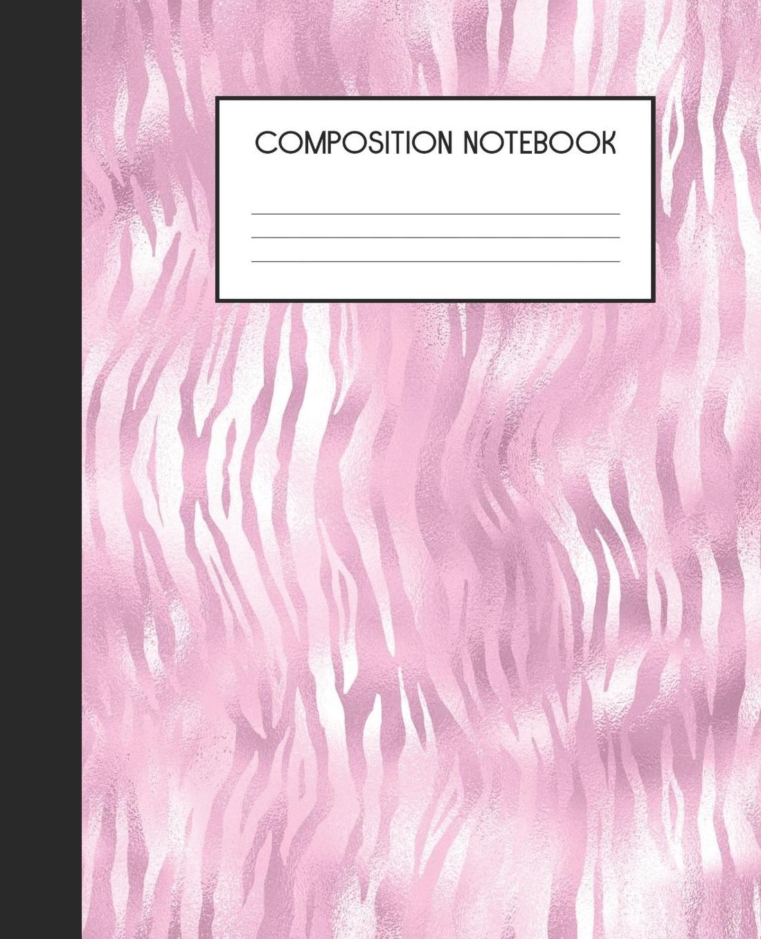 Composition Notebook: Wide Ruled Notebook Pink Glam Lined Journal 100 Pages 7.5 x 9.25 School Subject Book Notes Student Gift Kids Teenager Adult Teacher