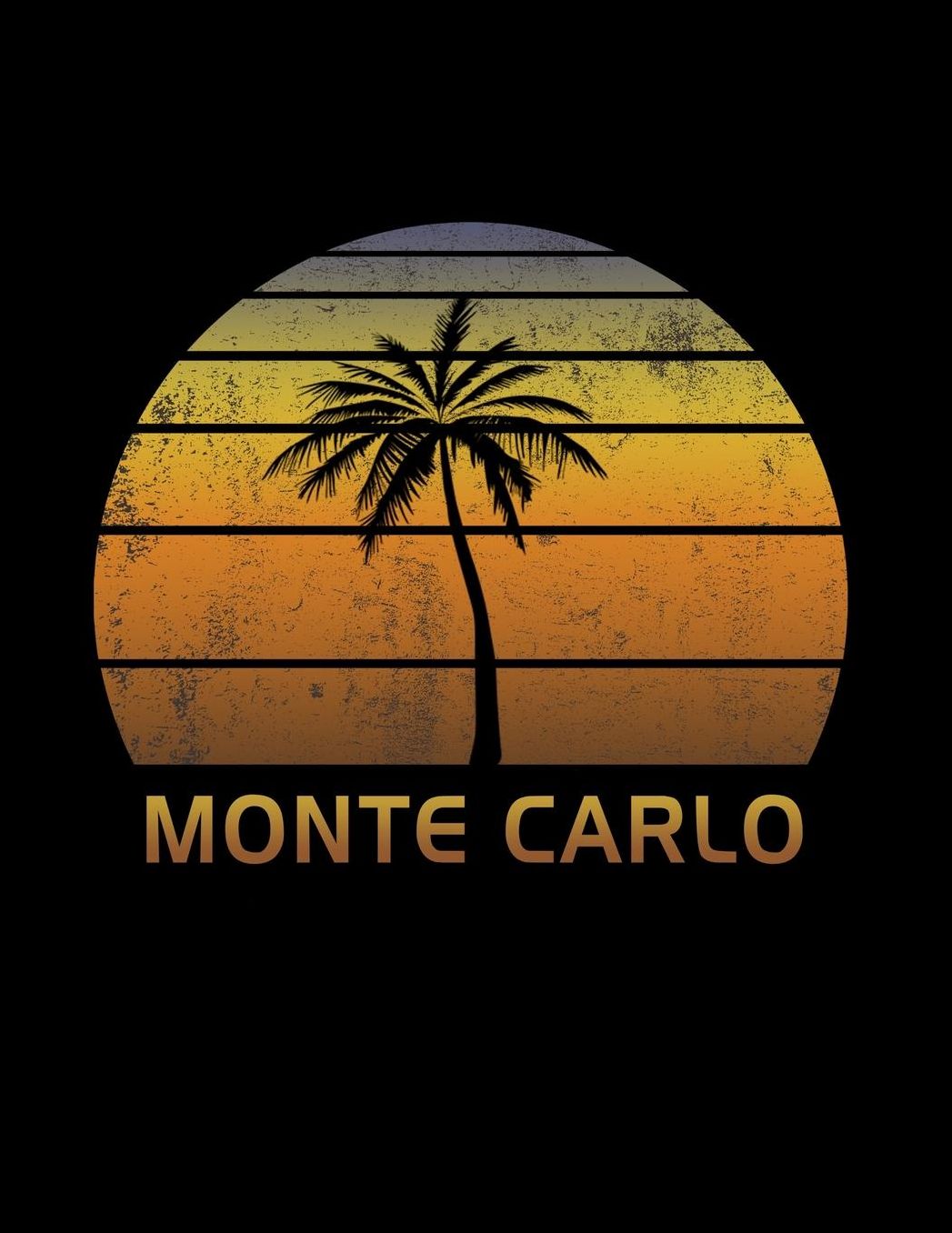 Monte Carlo: Notebook Lined College Ruled Paper For Taking Notes. Stylish Journal Diary 8.5 x 11 Inch Soft Cover. For Home, Work Or School.