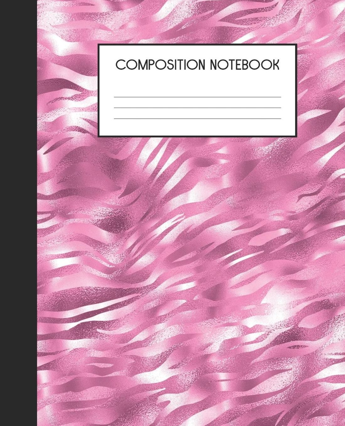 Composition Notebook: Wide Ruled Notebook Pink Glam Lined Journal 100 Pages 7.5 x 9.25 School Subject Book Notes Student Gift Kids Teenager Adult Teacher