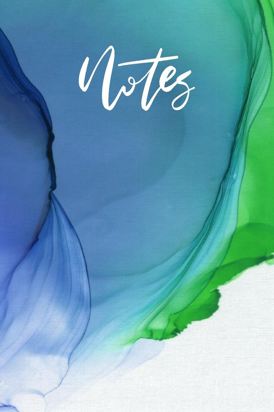 Notes: 110-Page College Ruled Watercolor Inkwell Design Journal Notebook for Professionals, Sermon Notes, Bible Study or Daily Journaling Classy Artist Style and Colorful Pattern Journal