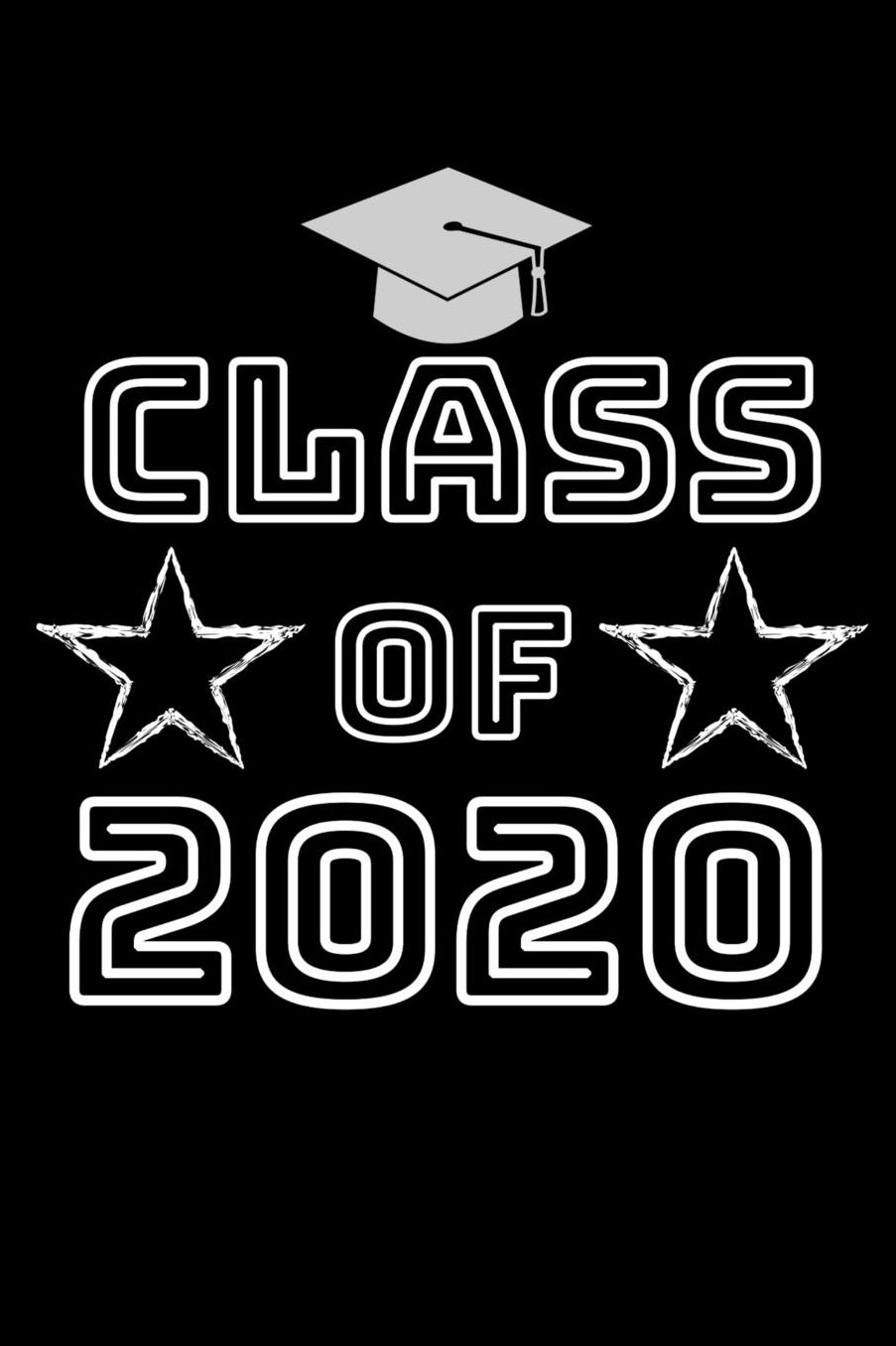 Class of 2020: Journal, black, 6 x 9 Notebook, 120 lined pages