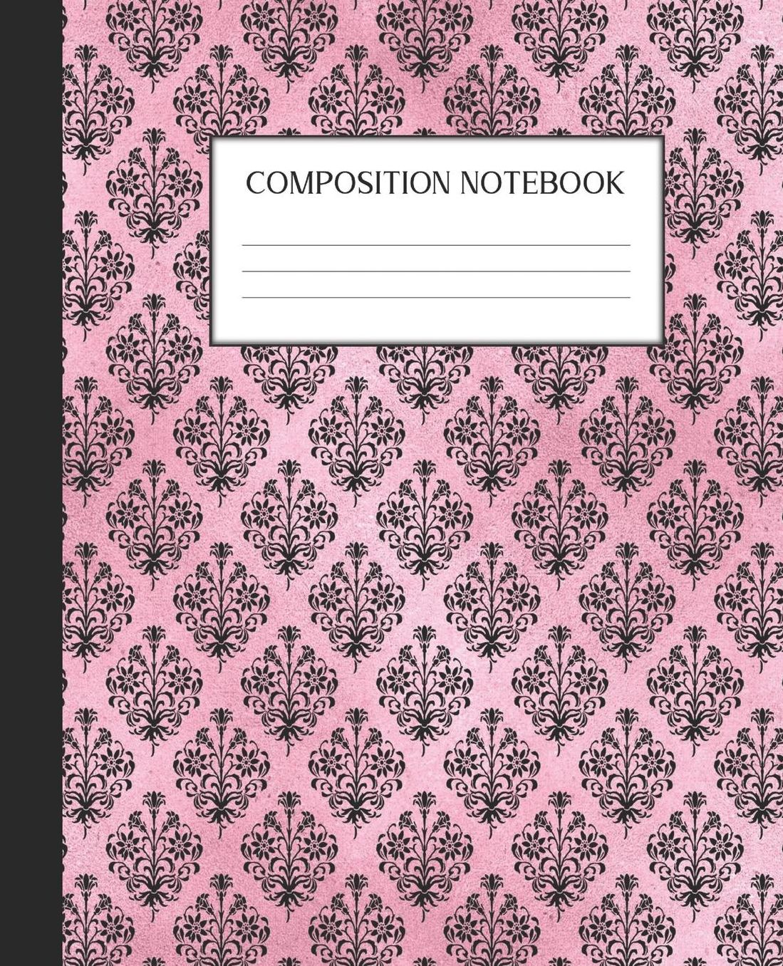 Composition Notebook: Wide Ruled Notebook Pink Gothic Lined Journal 100 Pages 7.5 x 9.25 School Subject Book Notes Student Gift Kids Teenager Adult Teacher
