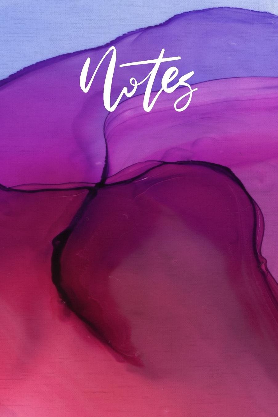Notes: 110-Page College Ruled Watercolor Inkwell Design Journal Notebook for Professionals, Sermon Notes, Bible Study or Daily Journaling Classy Artist Style and Colorful Pattern Journal