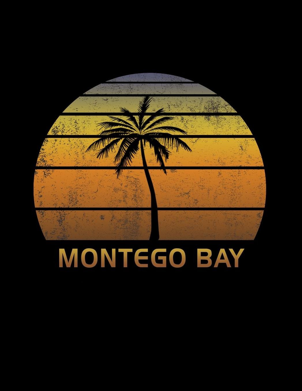Montego Bay: Jamaica Notebook Lined College Ruled Paper For Taking Notes. Stylish Journal Diary 8.5 x 11 Inch Soft Cover. For Home, Work Or School.