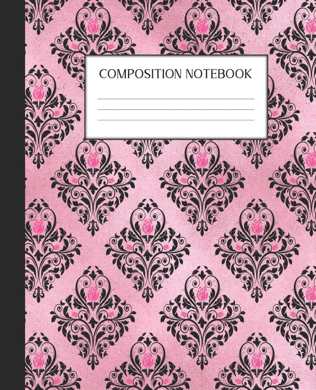 Composition Notebook: Wide Ruled Notebook Pink Gothic Lined Journal 100 Pages 7.5 x 9.25 School Subject Book Notes Student Gift Kids Teenager Adult Teacher