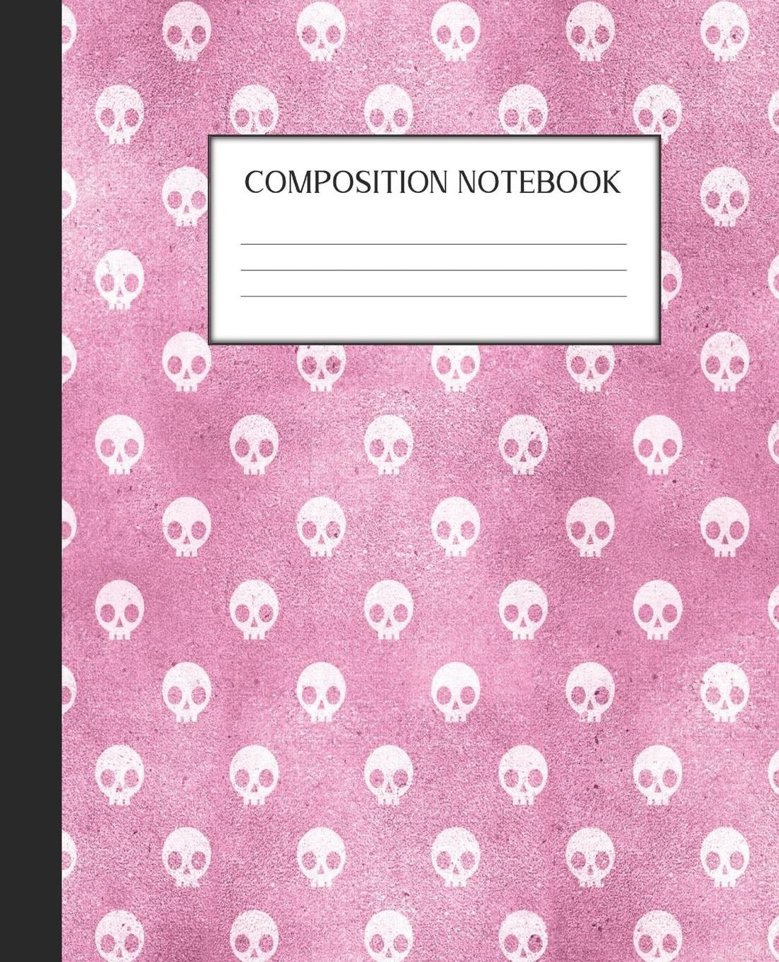 Composition Notebook: Wide Ruled Notebook Pink Gothic Lined Journal 100 Pages 7.5 x 9.25 School Subject Book Notes Student Gift Kids Teenager Adult Teacher
