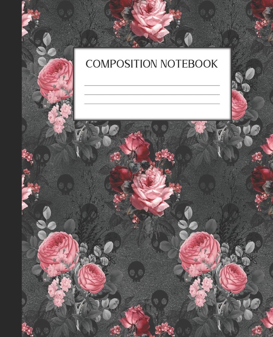 Composition Notebook: Wide Ruled Notebook Pink Gothic Lined Journal 100 Pages 7.5 x 9.25 School Subject Book Notes Student Gift Kids Teenager Adult Teacher